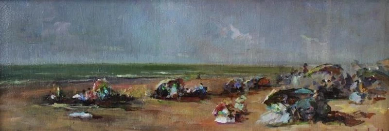Scena di spiaggia